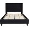 Merrick Lane Chenoa Upholstered Platform Bed with Button Tufted Headboard